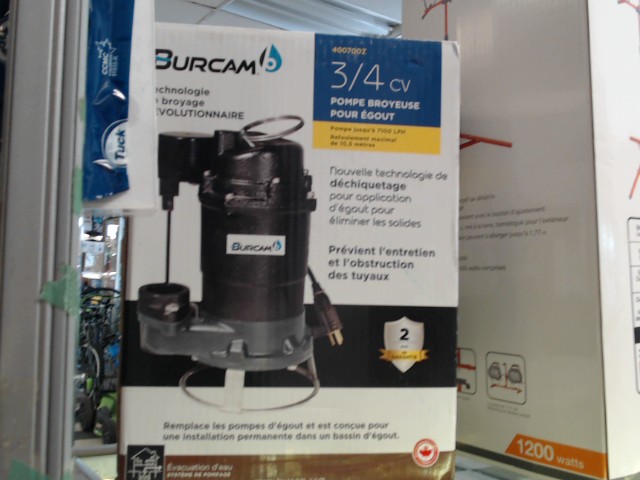 Grinder pump for sewer