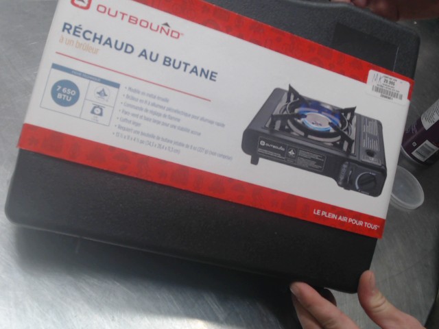 Rechaud a butane avec case