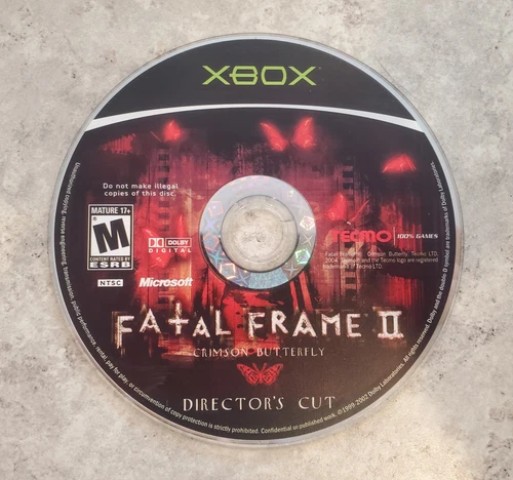 Fatal frame 2 crimson butterfly cd only
