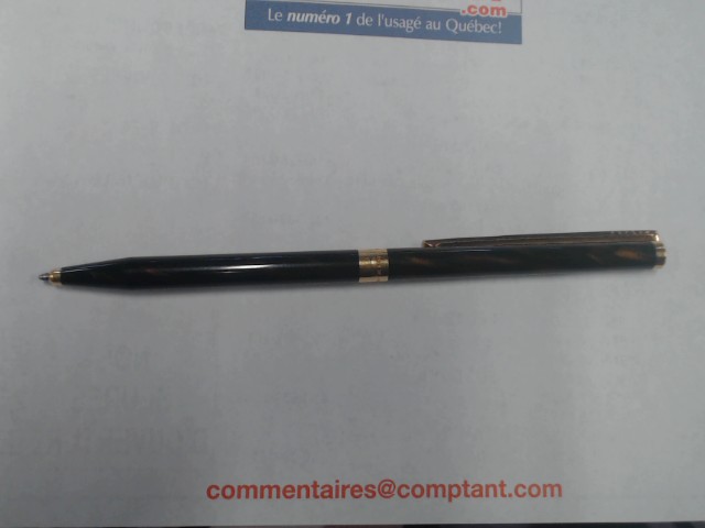 St dupont vintage ballpoint noir/brun/or