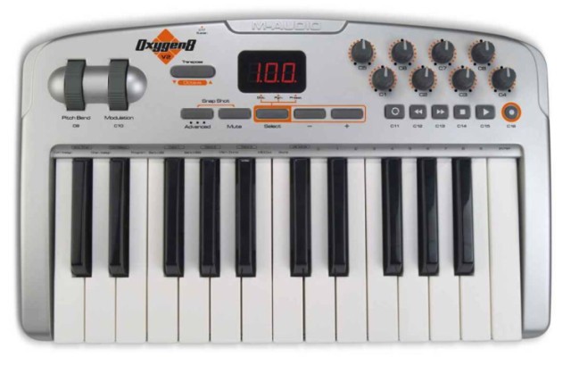M audio clavier oxygen v2