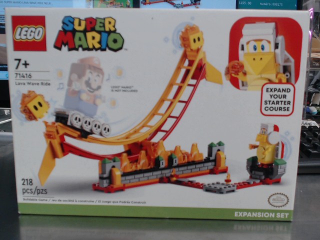 Lego super mario lava wave ride neuf