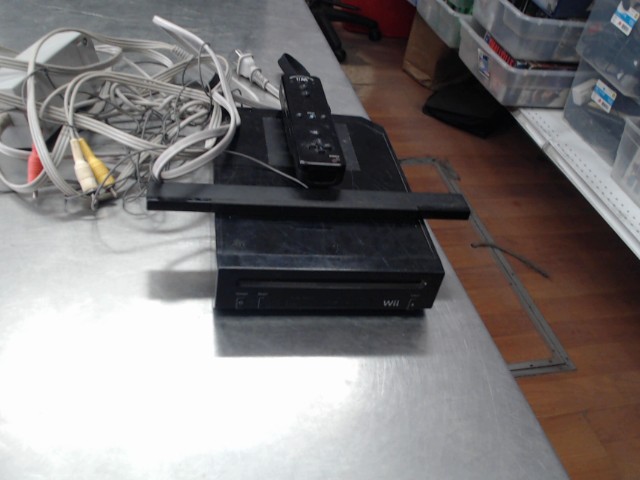 Wii noir 1 man +capteur