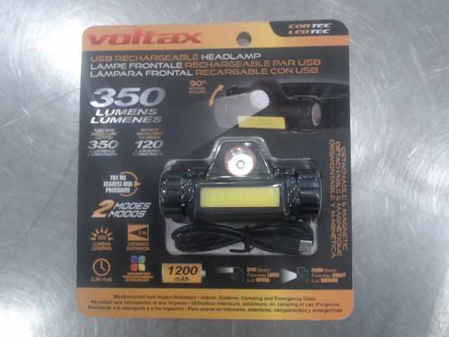 Lampe frontale rechargeable par usb