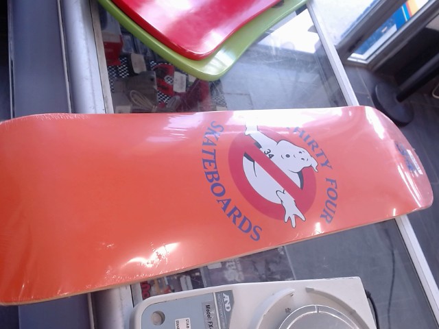 34 skateboard ghostbusters orange