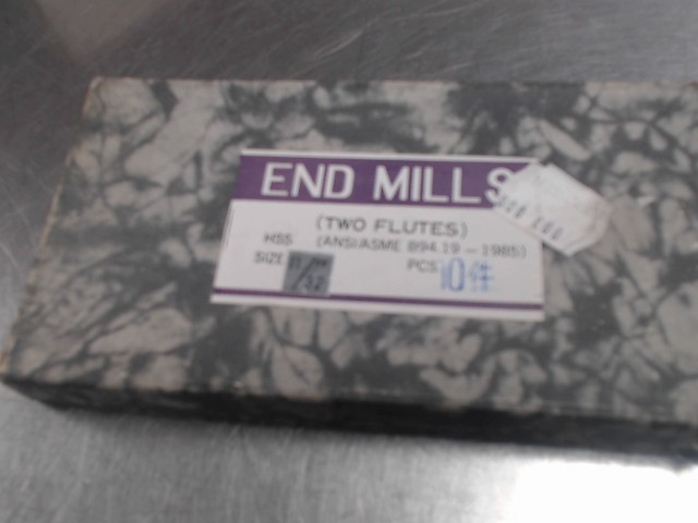Boite de 10 end mills 11/32 inch
