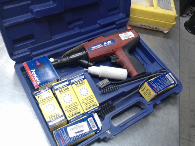 Power actuated tool+acc+case