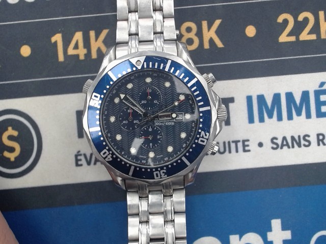 Montre omega seamaster bleu replica