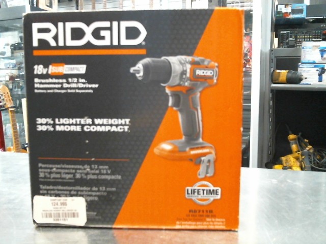 Brushless hammer drill/driver 18v