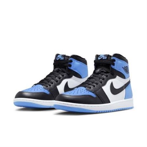 Air jordan high blue and white