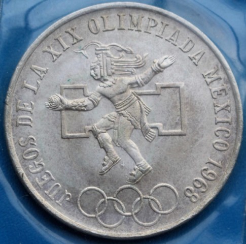 Piece argent olympique 1968