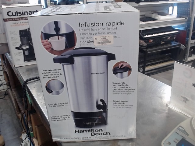 Cafetiere 15to45cup neuf ds bo