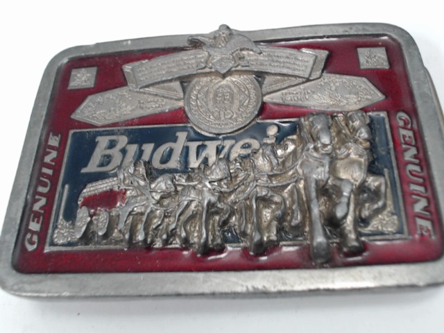 Belt buckle budweiser avec cheveaux
