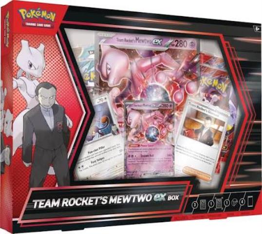 TEAM ROCKET'S MEWTWO EX BOX