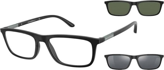 Men's sunglasses swapable lenses black