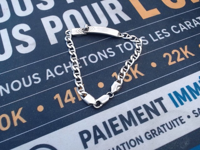 Bracelet en argent maille cheval