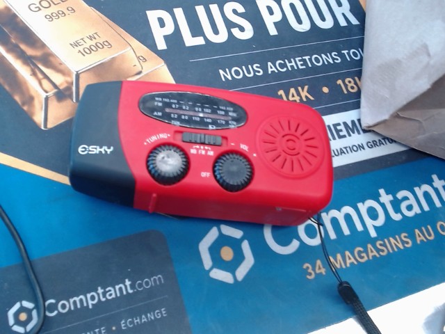 Radio plus lamp integrer