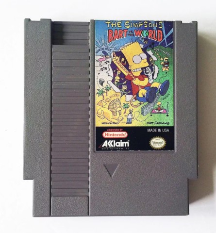 The simpsons bart vs the world nes