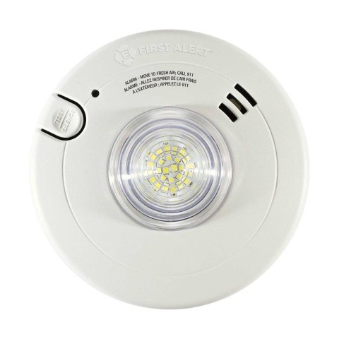 Combination alarm with led strobe
