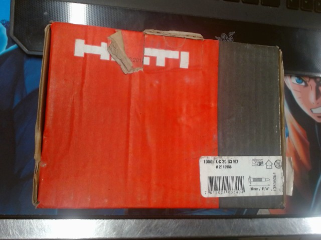 1000x hilti nails x-c 30 b3 mx