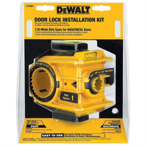 Dewalt door lock installation kit