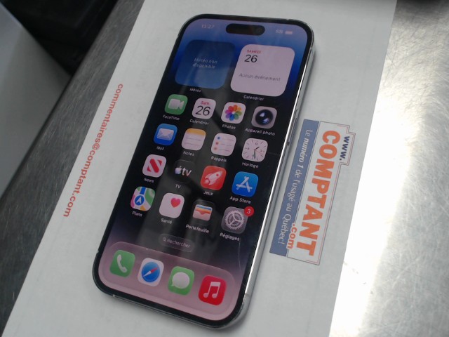 Iphone 14 pro 128gb blanc pas d'acc