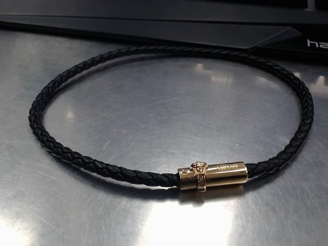 Versace leather necklace