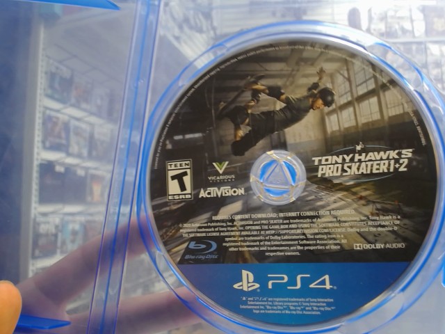 Tony hawk's pro skater 1+2