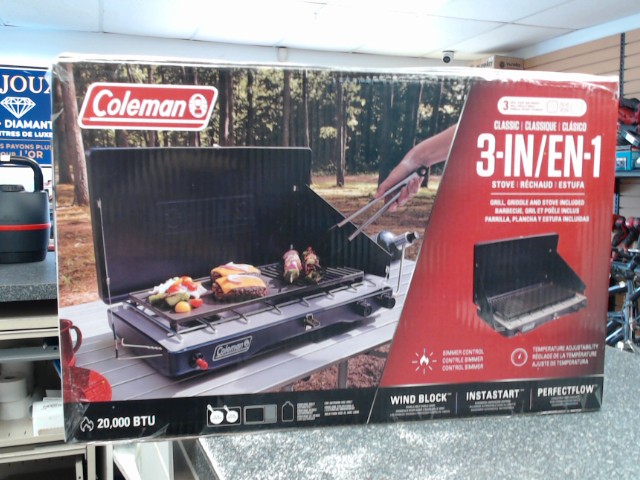 Coleman 3in1 stove camping