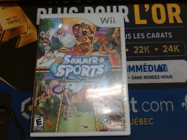 Summer sports paradise island