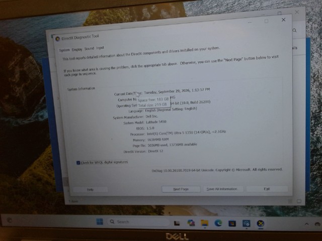Ultra5 135u 16gbram 240gb nvme