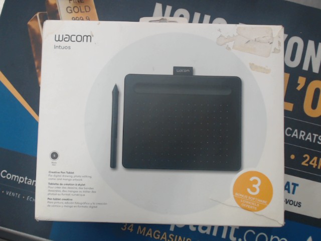 Wacom intuos graphic tablet black w box