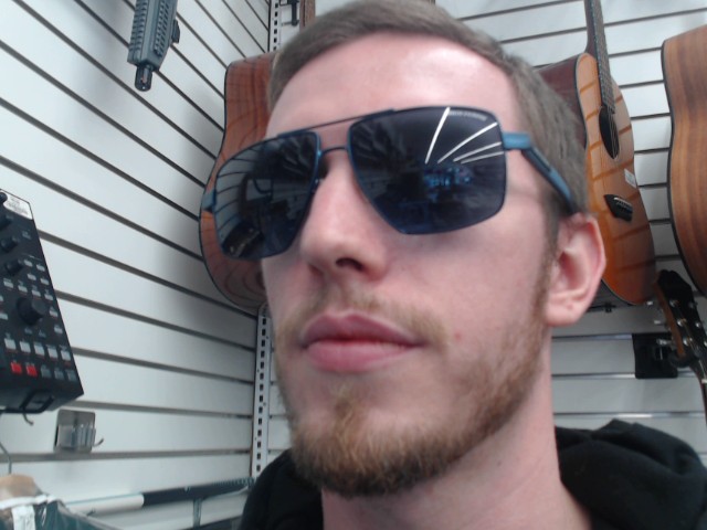 Blue armani exchange solar glasses