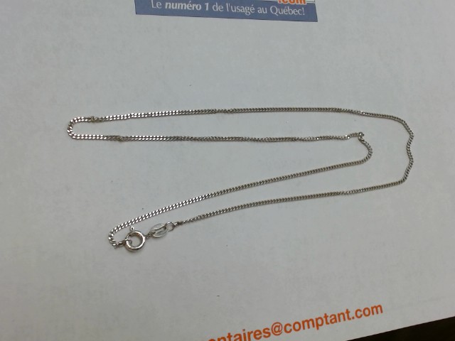 Chaine argent 20 pouce mince