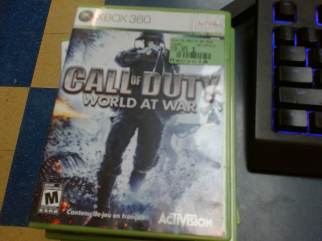 Cakk of duty world at war xbox 360