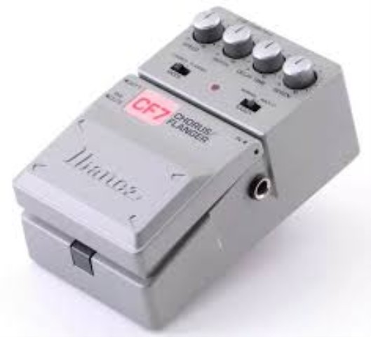 Pedale effet gris chorus/flanger defect