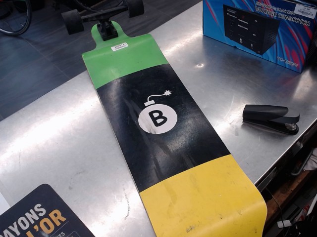 Longboard vert et jaune