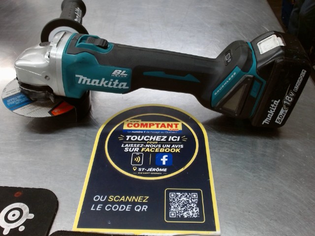 Grinder makita avec batterie 5ah