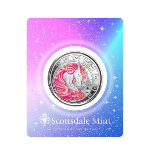 2023 color unicorn jubilee silver coin
