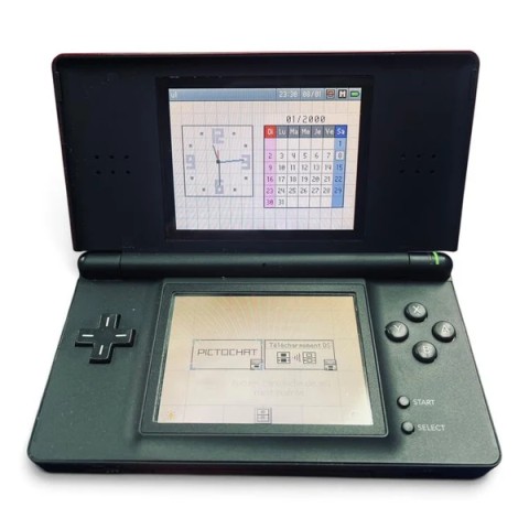 Nintendo ds lite noir dans case no charg