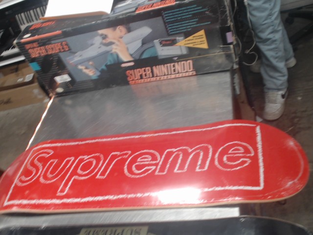 Supreme kaws chalk logo skateboard deck
