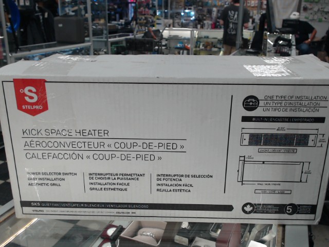 Kick space heater