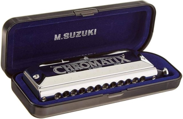 Harmonica chromatique +case