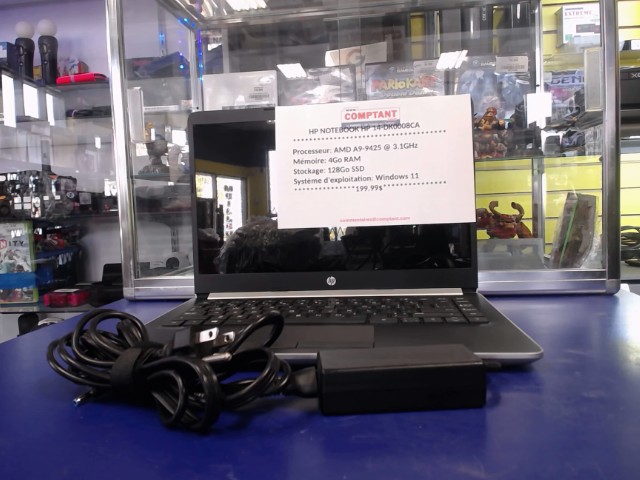 Amd a9-9425@3.1ghz 4gb 128 ssd +chargeur