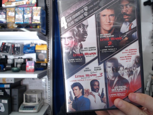 4 films l'arme fatale 1-2-3-4