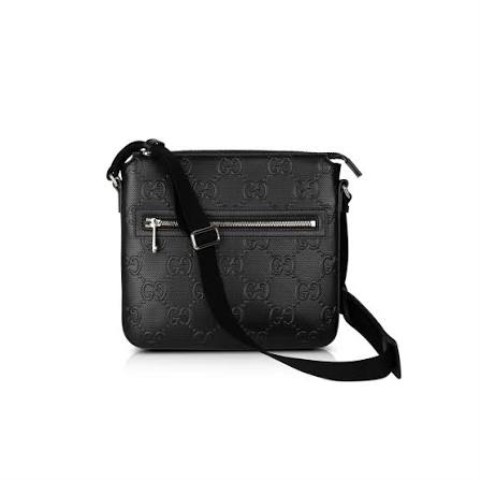 Gg embossed small messenger