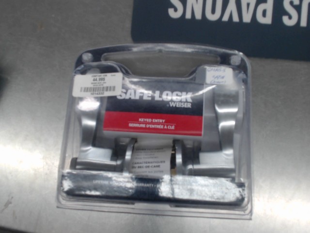 Weiser safe lock keyed entry