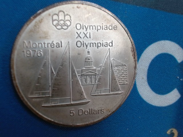 5 dollars en argent des jeux olympiques