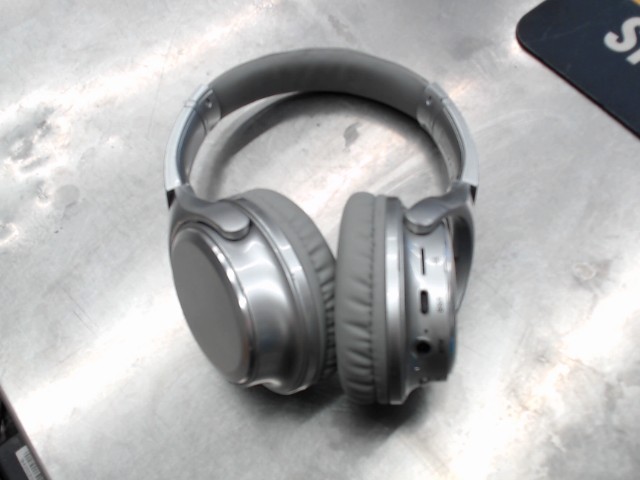 Silver wireless headphones basic