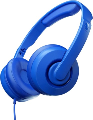Blue wired headset